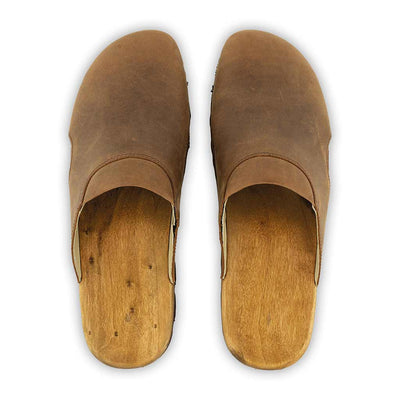 [Tabacco] Lissabon Clog, arbeits-clogs unisex und biegsamer nachhaltiger holzsohle, Damenclogs Herrenclogs Lissabon tabacco unisex woody Schuhe farbe: tabacco-braun, holzclogs woody, woody schuhe, woody shoes, handgemachte holzschuhe aus österreich, kärnten