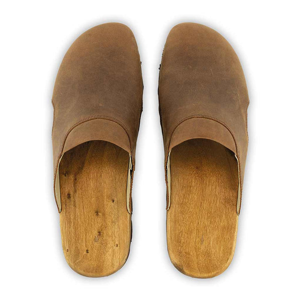 [Tabacco] Lissabon Clog, arbeits-clogs unisex und biegsamer nachhaltiger holzsohle, Damenclogs Herrenclogs Lissabon tabacco unisex woody Schuhe farbe: tabacco-braun, holzclogs woody, woody schuhe, woody shoes, handgemachte holzschuhe aus österreich, kärnten