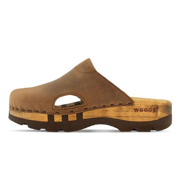 [Tabacco] Lissabon Clog, arbeits-clogs unisex und biegsamer nachhaltiger holzsohle, Damenclogs Herrenclogs Lissabon tabacco unisex woody Schuhe farbe: tabacco-braun, holzclogs woody, woody schuhe, woody shoes, handgemachte holzschuhe aus österreich, kärnten