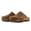 [Tabacco] Lissabon Clog, arbeits-clogs unisex und biegsamer nachhaltiger holzsohle, Damenclogs Herrenclogs Lissabon tabacco unisex woody Schuhe farbe: tabacco-braun, holzclogs woody, woody schuhe, woody shoes, handgemachte holzschuhe aus österreich, kärnten