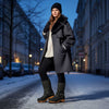 [Nero] leni damen clog schlupfstiefel mit biegsamer nachhaltiger holzsohle, holzclogs woody, woody schuhe, woody shoes, handgemachte holzschuhe aus österreich, kärnten, farbe: nero (schwarz)