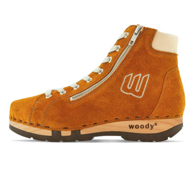 [Papaya-Creme] Roxy Damen Clog Sneaker Papaya woody Schuhe, Damen Sneaker Clogs, Damenclogs roxy, clog sneakers für damen mit hohem schaft und biegsamer nachhaltiger holzsohle, farbe: papaya-creme (orange-naturweiss), holzclogs woody, woody schuhe, woody shoes, handgemachte holzschuhe aus österreich, kärnten