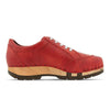 [Rosso] Abby Damen Clog Sneaker mit biegsamer nachhaltiger holzsohle, farbe: rosso (rot), holzclogs woody, woody schuhe, woody shoes, handgemachte holzschuhe aus österreich, kärnten