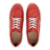 [Rosso] Abby Damen Clog Sneaker mit biegsamer nachhaltiger holzsohle, farbe: rosso (rot), holzclogs woody, woody schuhe, woody shoes, handgemachte holzschuhe aus österreich, kärnten