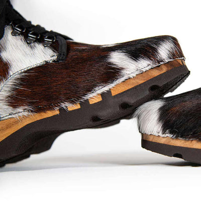 [Fell Natur] Adam Fell Herren Clog Ankle Boots, men's ankle boots, lined. Winter ankle boots, men's clogs, lined wooden clogs. Lined woody wooden shoes. Winter shoes, wooden clogs, wooden shoes, woody shoes, wooden shoes, buy fur-lined wooden clogs, color: Natural Fur