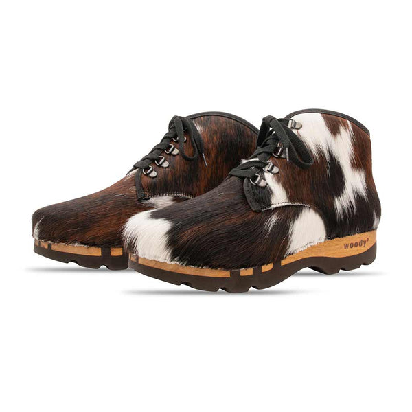 [Fell Natur] Adam Fell Herren Clog Ankle Boots, men's ankle boots, lined. Winter ankle boots, men's clogs, lined wooden clogs. Lined woody wooden shoes. Winter shoes, wooden clogs, wooden shoes, woody shoes, wooden shoes, buy fur-lined wooden clogs, color: Natural Fur