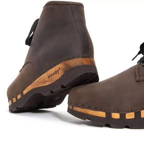 [Caffe] Adam Herren Clog Ankle Boot stiefel gefüttert. winterstiefelette herren clogs, gefütterte holzclogs. woody holzschuhe gefüttert. winter schuhe holzclog, holzschuhe, woody schuhe, holz schuhe, holzclogs fell kaufen, farbe: caffe (dunkelbraun)