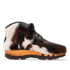 [Fell Natur] Adam Fell Herren Clog Ankle Boots, men's ankle boots, lined. Winter ankle boots, men's clogs, lined wooden clogs. Lined woody wooden shoes. Winter shoes, wooden clogs, wooden shoes, woody shoes, wooden shoes, buy fur-lined wooden clogs, color: Natural Fur