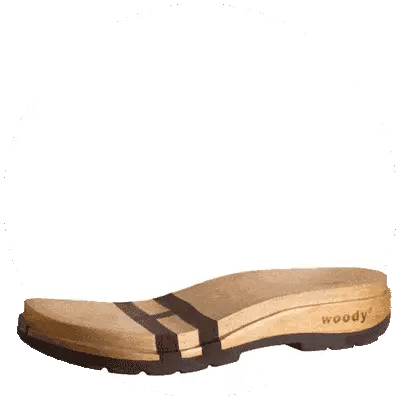 The flexible woody wooden sole - sole replacement, Sohlentausch