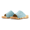 [Baby Blue] Anja Damen Clog Pantolette, farbe: baby-blue_clogs pantoletten damen mit biegsamer nachhaltiger weidenholzsohle, holzclogs woody, woody schuhe, woody shoes, handgemachte holzschuhe aus österreich, kärnten