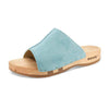 [Baby Blue] Anja Damen Clog Pantolette, farbe: baby-blue_clogs pantoletten damen mit biegsamer nachhaltiger weidenholzsohle, holzclogs woody, woody schuhe, woody shoes, handgemachte holzschuhe aus österreich, kärnten
