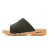 [Nero] Anja Damen Clog Pantolette, farbe: nero (schwarz)_clogs pantoletten damen mit biegsamer nachhaltiger weidenholzsohle, holzclogs woody, woody schuhe, woody shoes, handgemachte holzschuhe aus österreich, kärnten