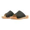 [Nero] Anja Damen Clog Pantolette, farbe: nero (schwarz)_clogs pantoletten damen mit biegsamer nachhaltiger weidenholzsohle, holzclogs woody, woody schuhe, woody shoes, handgemachte holzschuhe aus österreich, kärnten