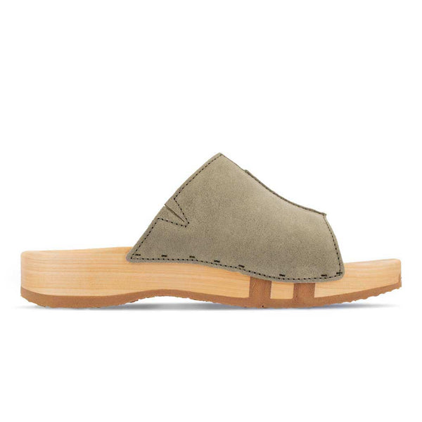 [Sand] Anja Damen Clog Pantolette, farbe: sand_clogs pantoletten damen mit biegsamer nachhaltiger weidenholzsohle, holzclogs woody, woody schuhe, woody shoes, handgemachte holzschuhe aus österreich, kärnten