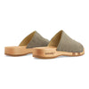 [Sand] Anja Damen Clog Pantolette, farbe: sand_clogs pantoletten damen mit biegsamer nachhaltiger weidenholzsohle, holzclogs woody, woody schuhe, woody shoes, handgemachte holzschuhe aus österreich, kärnten