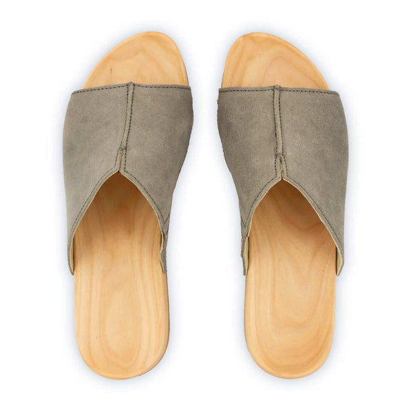 [Sand] Anja Damen Clog Pantolette, farbe: sand_clogs pantoletten damen mit biegsamer nachhaltiger weidenholzsohle, holzclogs woody, woody schuhe, woody shoes, handgemachte holzschuhe aus österreich, kärnten