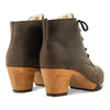 [Caffe] Anne Clog Ankle Boots / stiefeletten, woody holzschuhe. ankle boots gefüttert, damenstiefel, stiefel, damenclogs mit flexibler, biegsamer holzsohle. holzclogs, clogs damen knöchel stiefel, damen clogs mit fussbett. ankleboots holz schuhe, holzclog, holzschuhe kaufen, farbe: caffe