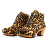 [Ghepardo] Betty Damen Fell Clog Ankle Boots mit biegsamer nachhaltiger holzsohle, farbe: ghepardo (animal print), holzclogs woody, woody schuhe, woody shoes, handgemachte holzschuhe aus österreich, kärnten