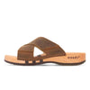 [Tabacco] Carlo Herren Clog Pantolette - biegsamer nachhaltiger holzsohle, der bestseller, holzclogs woody, woody schuhe, woody shoes, handgemachte holzschuhe aus österreich, kärnten, farbe: tabacco (braun)