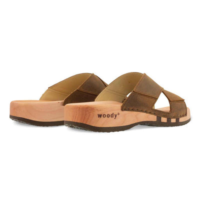 [Tabacco] Carlo Herren Clog Pantolette - biegsamer nachhaltiger holzsohle, der bestseller, holzclogs woody, woody schuhe, woody shoes, handgemachte holzschuhe aus österreich, kärnten, farbe: tabacco (braun)