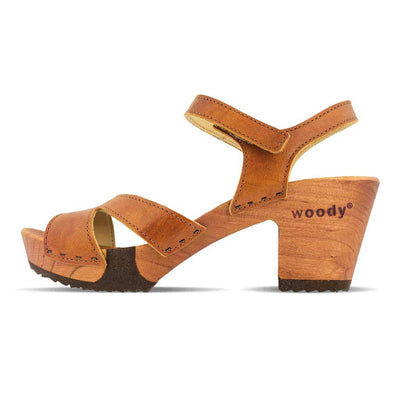 [Safor] Carmen Damen Clog Sandalette, farbe: safor (brau)_clogs sandalen damen mit biegsamer nachhaltiger weidenholzsohle und knöchelriemchen, holzclogs woody, woody schuhe, woody shoes, handgemachte holzschuhe aus österreich, kärnten