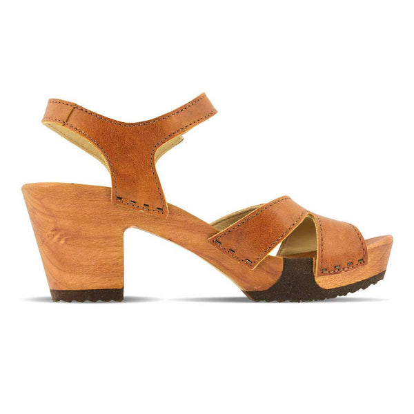[Safor] Carmen Damen Clog Sandalette, farbe: safor (brau)_clogs sandalen damen mit biegsamer nachhaltiger weidenholzsohle und knöchelriemchen, holzclogs woody, woody schuhe, woody shoes, handgemachte holzschuhe aus österreich, kärnten