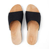 [Schwarz Glitzer] Cherin Damen Clog Pantolette – elegant, mit biegsamer Sohle – Farbe: Glitzernd in Schwarz