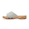 [Silber Glitzer] Cherin Damen Clog Pantolette – elegant, mit biegsamer Sohle – Farbe: Glitzernd in Silber