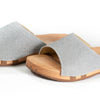 [Silber Glitzer] Cherin Damen Clog Pantolette – elegant, mit biegsamer Sohle – Farbe: Glitzernd in Silber