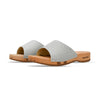 [Silber Glitzer] Cherin Damen Clog Pantolette – elegant, mit biegsamer Sohle – Farbe: Glitzernd in Silber
