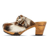 [Natur Fell] Claudia Damen Fell Clog, farbe: fell natur_clogs pantolette damen mit absatz auf biegsamer nachhaltiger weidenholzsohle, holzclogs woody, woody schuhe, woody shoes, handgemachte holzschuhe aus österreich, kärnten