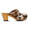 [Natur Fell] Claudia Damen Fell Clog, farbe: fell natur_clogs pantolette damen mit absatz auf biegsamer nachhaltiger weidenholzsohle, holzclogs woody, woody schuhe, woody shoes, handgemachte holzschuhe aus österreich, kärnten