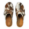 [Natur Fell] Claudia Damen Fell Clog, farbe: fell natur_clogs pantolette damen mit absatz auf biegsamer nachhaltiger weidenholzsohle, holzclogs woody, woody schuhe, woody shoes, handgemachte holzschuhe aus österreich, kärnten