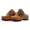 [Tabacco] Lukas Clogs Herren mit biegsamer nachhaltiger holzsohle, der bestseller, farbe: tabacco-braun, holzclogs woody, woody schuhe, woody shoes, handgemachte holzschuhe aus österreich, kärnten