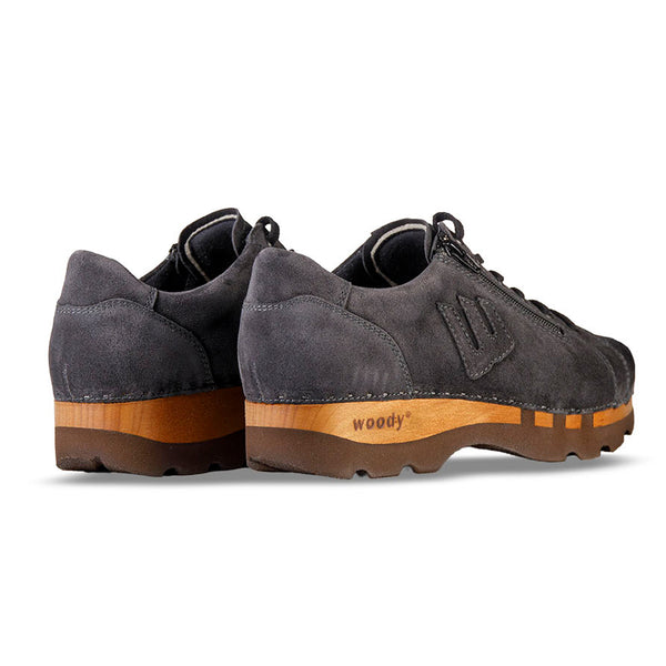 [graphit] jack herren clog sneaker mit biegsamer nachhaltiger holzsohle, farbe: nero-schwar (nappa-glattleder), holzclogs woody, woody schuhe, woody shoes, handgemachte holzschuhe aus österreich, kärnten