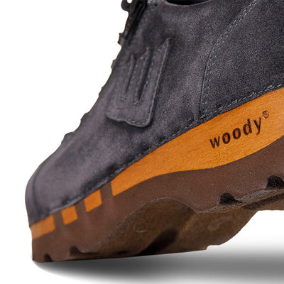 [graphit] jack herren clog sneaker mit biegsamer nachhaltiger holzsohle, farbe: nero-schwar (nappa-glattleder), holzclogs woody, woody schuhe, woody shoes, handgemachte holzschuhe aus österreich, kärnten