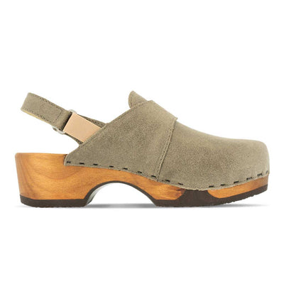 [Sand] Cornelia Damen Clog, farbe: sand_clogs damen, arbeitsschuh mit biegsamer nachhaltiger weidenholzsohle, holzclogs woody, woody schuhe, woody shoes, handgemachte holzschuhe aus österreich, kärnten