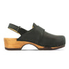 [Schwarz] Cornelia Damen Clog, farbe: schwarz_clogs damen, arbeitsschuh mit biegsamer nachhaltiger weidenholzsohle, holzclogs woody, woody schuhe, woody shoes, handgemachte holzschuhe aus österreich, kärnten