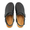 [Schwarz] Cornelia Damen Clog, farbe: schwarz_clogs damen, arbeitsschuh mit biegsamer nachhaltiger weidenholzsohle, holzclogs woody, woody schuhe, woody shoes, handgemachte holzschuhe aus österreich, kärnten