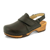 [Schwarz] Cornelia Damen Clog, farbe: schwarz_clogs damen, arbeitsschuh mit biegsamer nachhaltiger weidenholzsohle, holzclogs woody, woody schuhe, woody shoes, handgemachte holzschuhe aus österreich, kärnten