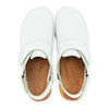 [Weiss] Cornelia Damen Clog, farbe: weiss_clogs damen, arbeitsschuh mit biegsamer nachhaltiger weidenholzsohle, holzclogs woody, woody schuhe, woody shoes, handgemachte holzschuhe aus österreich, kärnten
