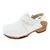 Cornelia weiss Clogs Damen. Job, Freizeit woody Holzschuhe mit biegsamer Holzsohle kaufen. Krankenschwester Schuhe, OP Schuhe, Arzt Schuhe, OP Clogs. Holzschuhe, Holzclogs, Clogs in weiß. Farbe Weiss