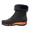 [Nero] Elke Damen Clog Stiefelette mit biegsamer nachhaltiger holzsohle, lammfellfutter und kragen, farbe: nero, holzclogs woody, woody schuhe, woody shoes, handgemachte holzschuhe aus österreich, kärnten
