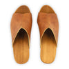 [Safor] elly, farbe: safor (braun), Elly Damen Clog Pantolette mit absatz mit biegsamer nachhaltiger weidenholzsohle, holzclogs woody, woody schuhe, woody shoes, handgemachte holzschuhe aus österreich, kärnten