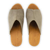 [Sand] elly, farbe: sand, Elly Damen Clog Pantolette mit absatz mit biegsamer nachhaltiger weidenholzsohle, holzclogs woody, woody schuhe, woody shoes, handgemachte holzschuhe aus österreich, kärnten