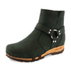 [Nero] elya damen clog stiefelette mit biegsamer nachhaltiger holzsohle, farbe: nero (schwarz), holzclogs woody, woody schuhe, woody shoes, handgemachte holzschuhe aus österreich, kärnten