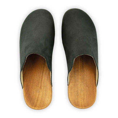 [Nero] Emma Damen Clog, farbe: nero alias schwarz_clogs damen mit biegsamer nachhaltiger weidenholzsohle, holzclogs woody, woody schuhe, woody shoes, handgemachte holzschuhe aus österreich, kärnten