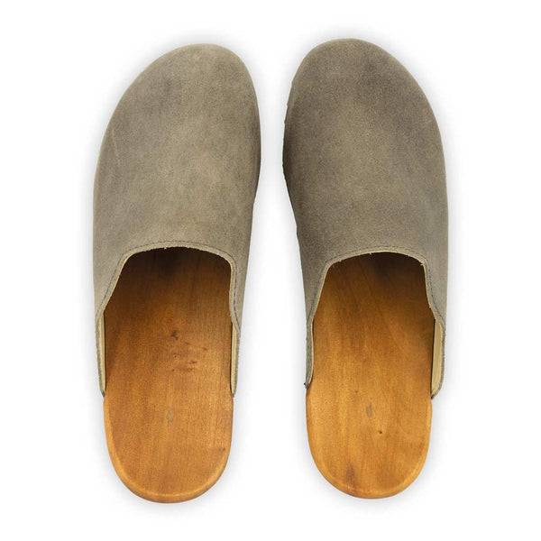 [Sand] Emma Damen Clog, farbe: sand_clogs damen mit biegsamer nachhaltiger weidenholzsohle, holzclogs woody, woody schuhe, woody shoes, handgemachte holzschuhe aus österreich, kärnten