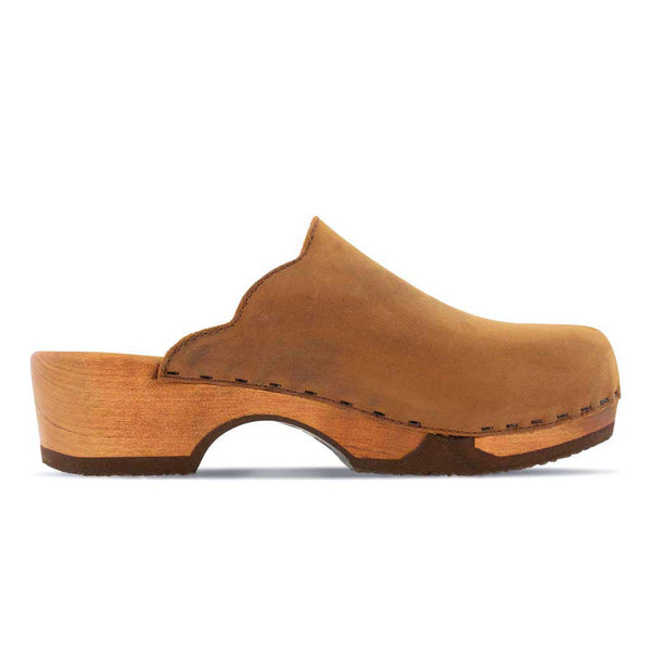 [Tabacco] Emma Damen Clog, farbe: tabacco alias braun_clogs damen mit biegsamer nachhaltiger weidenholzsohle, holzclogs woody, woody schuhe, woody shoes, handgemachte holzschuhe aus österreich, kärnten