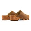 [Tabacco] Emma Damen Clog, farbe: tabacco alias braun_clogs damen mit biegsamer nachhaltiger weidenholzsohle, holzclogs woody, woody schuhe, woody shoes, handgemachte holzschuhe aus österreich, kärnten